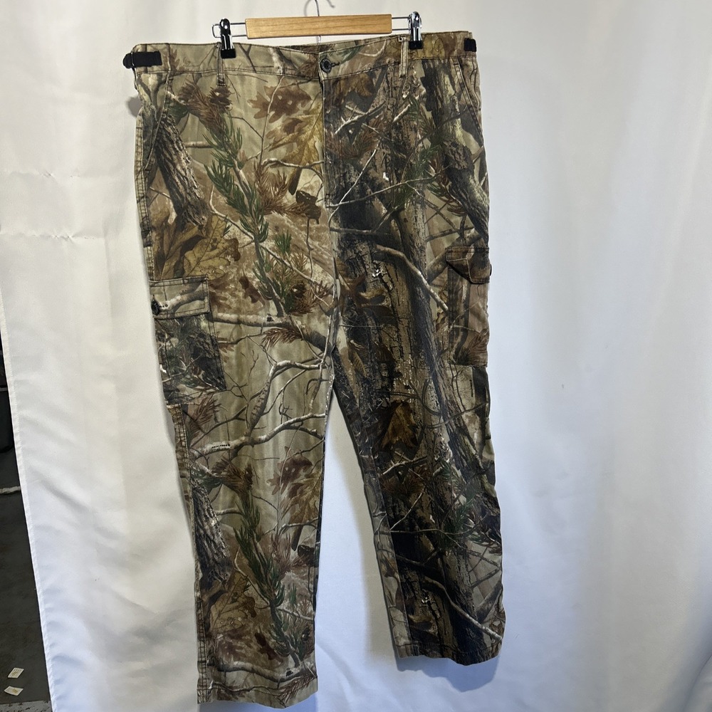 Vintage Ranger Pants Mens XL Brown Camo Realtree Twill Cargo Hunting